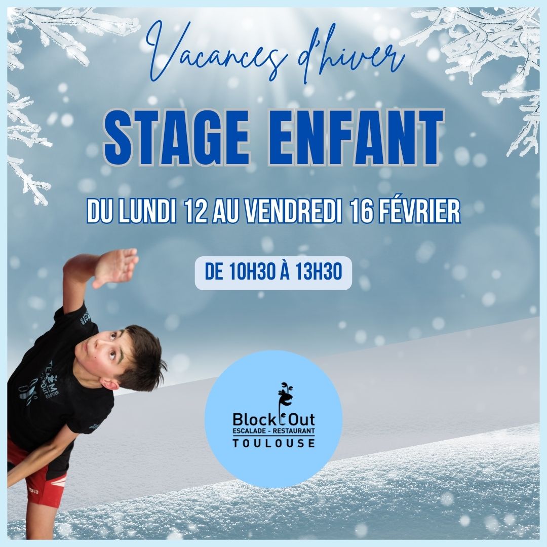 [STAGE ENFANTS pour les vacances d'hiver]